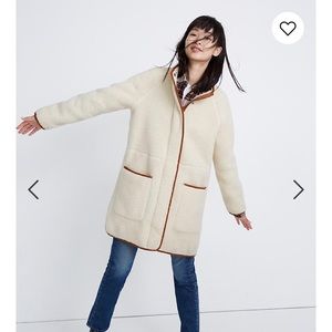 NWT Madewell Sherpa Estate Coat (XS)